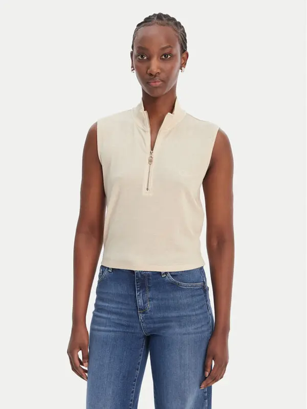 Liu Jo Sport Liu Jo Sport Top TA6174 J3845 Écru Regular Fit