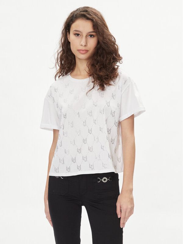 Liu Jo Liu Jo T-shirt MA4326 J5904 Bijela Relaxed Fit