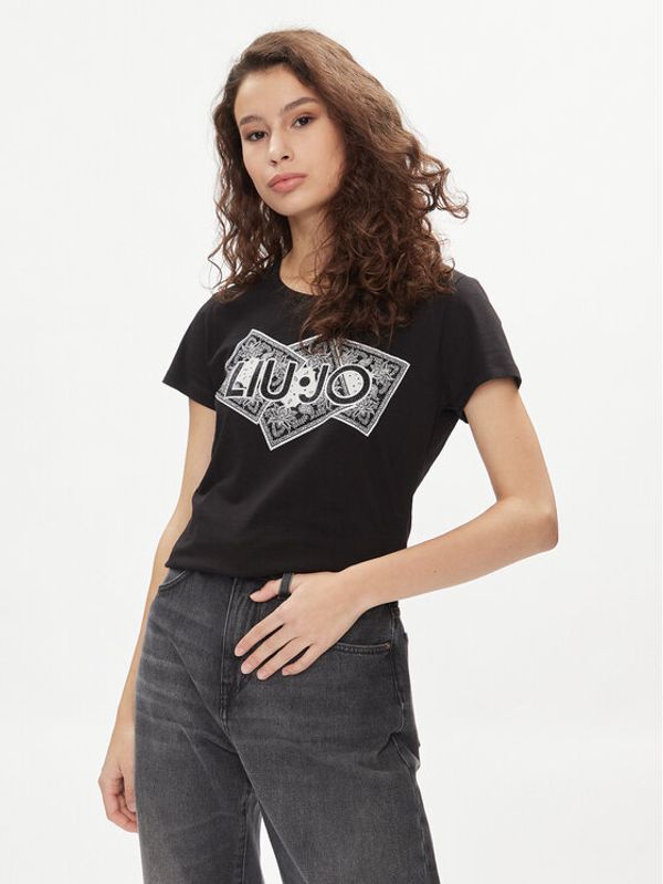 Liu Jo Liu Jo T-shirt MA4340 JS923 Crna Regular Fit