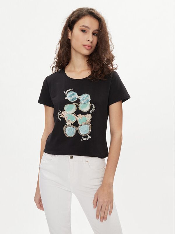 Liu Jo Liu Jo T-shirt MA4393 J5003 Crna Regular Fit