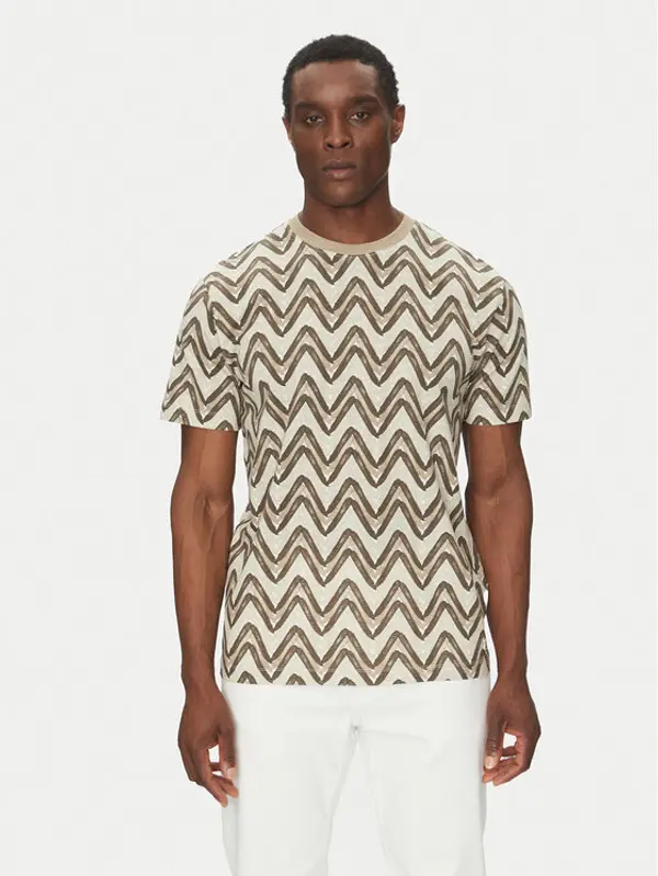 Liu Jo Liu Jo T-shirt QA5161 J7734 Smeđa Regular Fit