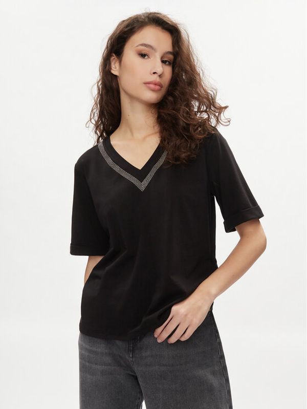 Liu Jo Liu Jo T-shirt TA4101 JS003 Crna Regular Fit