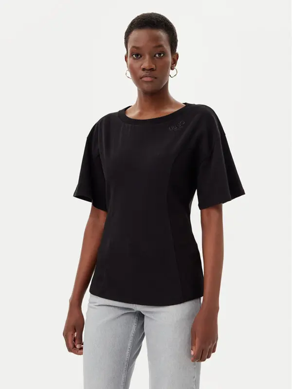 Liu Jo Liu Jo T-shirt TA5108 JS003 Crna Regular Fit