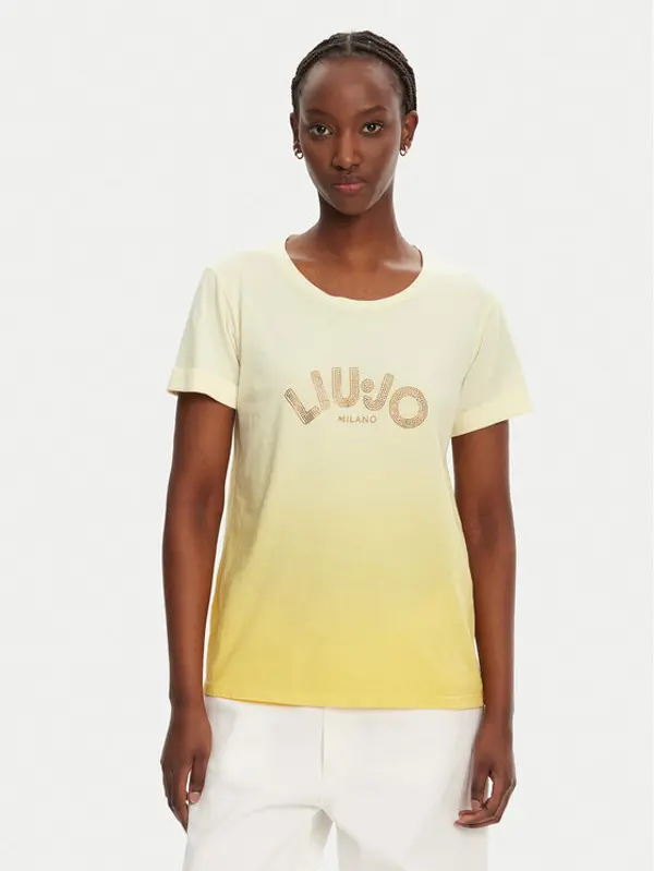 Liu Jo Liu Jo T-shirt TA5267 JS923 M9114 Žuta Regular Fit