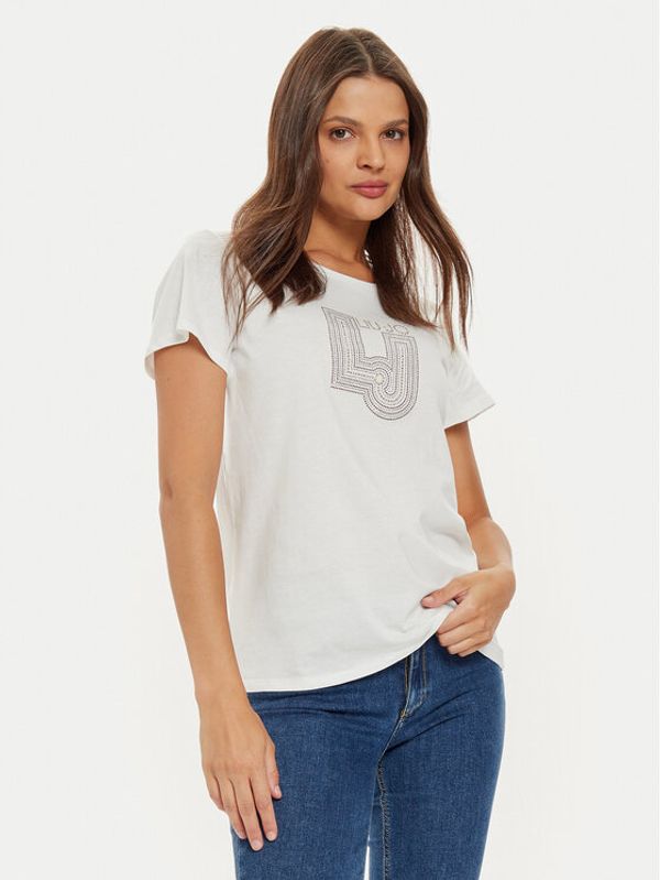 Liu Jo Liu Jo T-shirt TF4209 J6040 Bijela Regular Fit