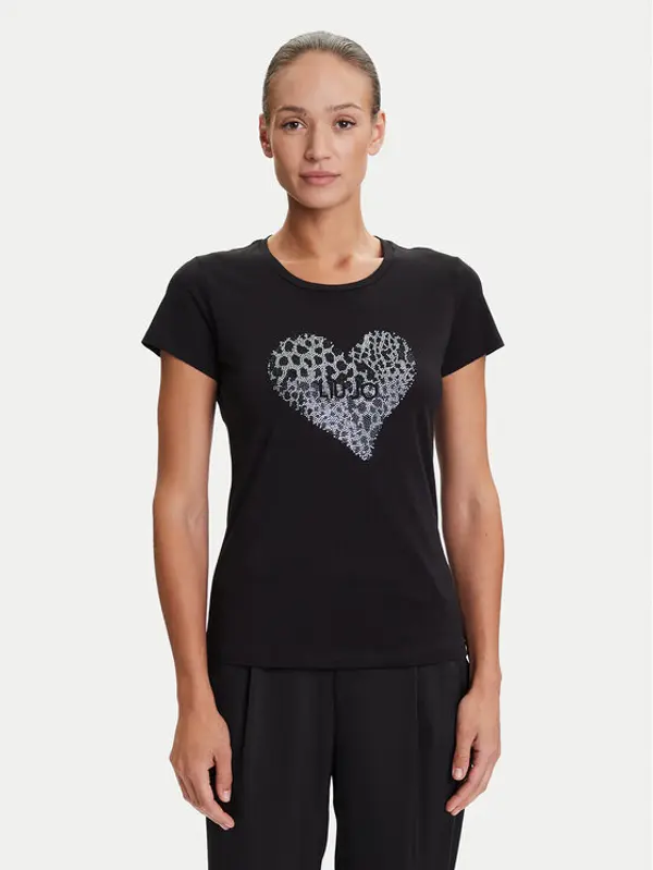 Liu Jo Liu Jo T-shirt UF5264 JS923 Crna Regular Fit