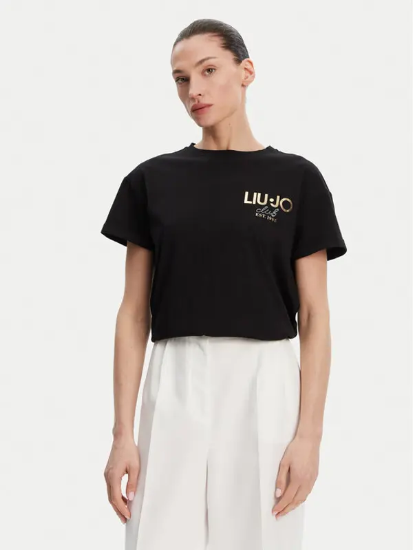 Liu Jo Liu Jo T-shirt WA5007 JS923 Crna Relaxed Fit