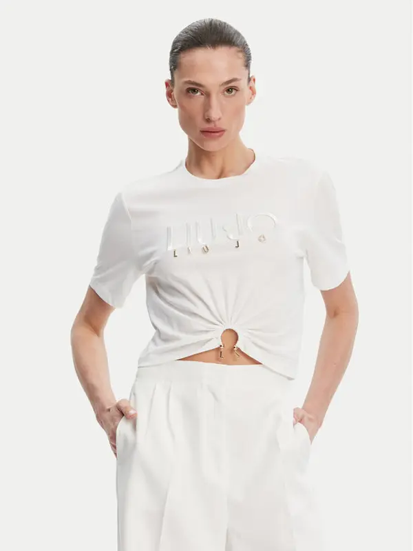 Liu Jo Liu Jo T-shirt WA5139 JS923 Bijela Regular Fit