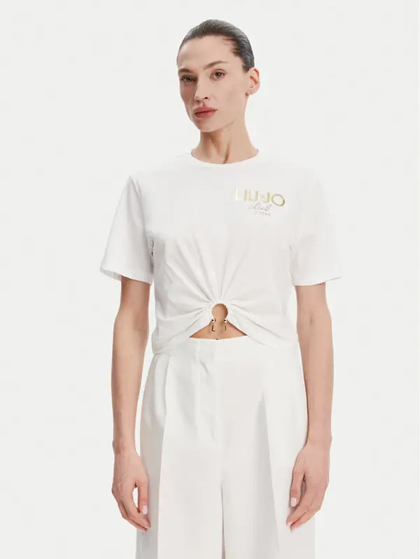 Liu Jo Liu Jo T-shirt WA5139 JS923 Bijela Regular Fit