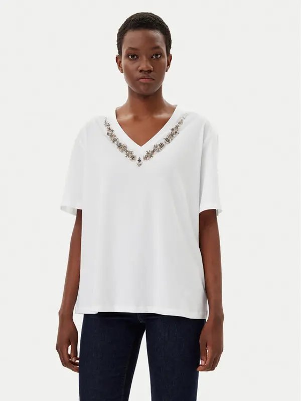 Liu Jo Liu Jo T-shirt WA5146 JS923 Bijela Regular Fit