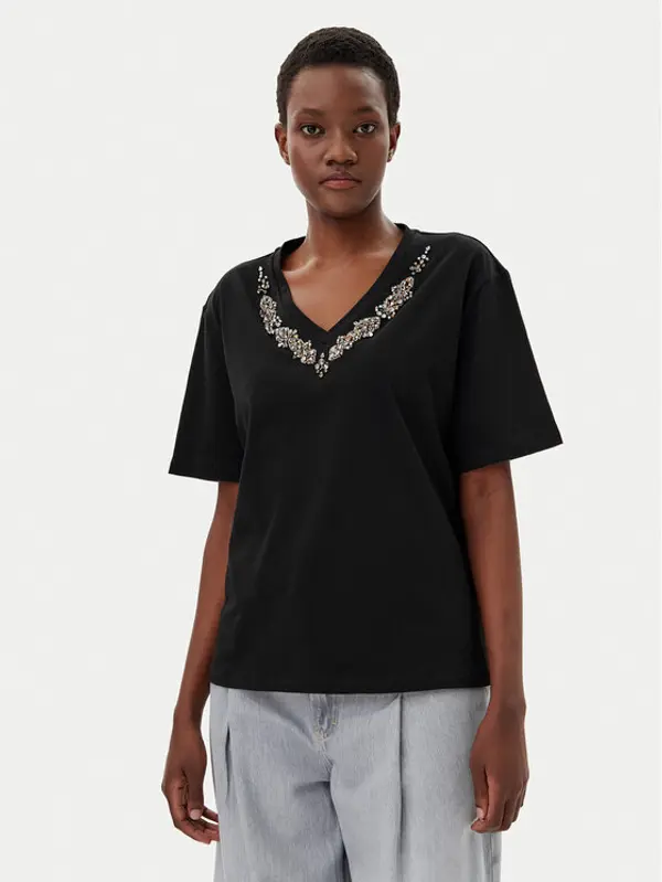 Liu Jo Liu Jo T-shirt WA5146 JS923 Crna Regular Fit