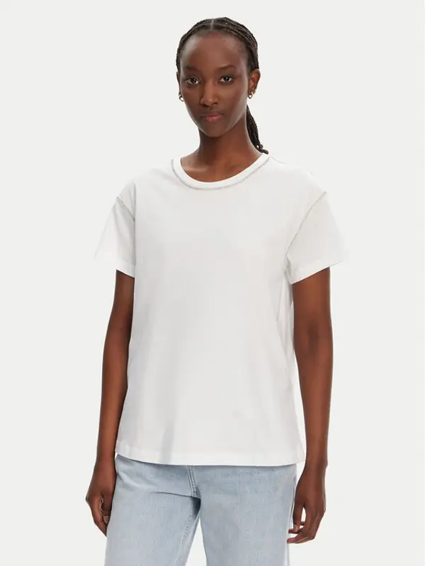Liu Jo Liu Jo T-shirt WA5148 J4893 Bijela Regular Fit