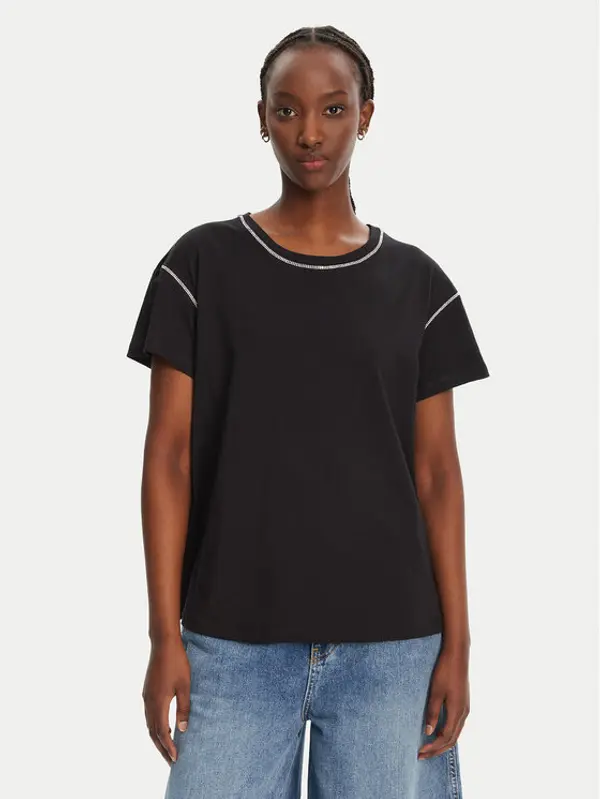 Liu Jo Liu Jo T-shirt WA5148 J4893 Crna Regular Fit