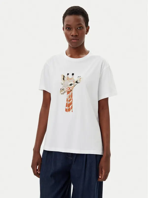 Liu Jo Liu Jo T-shirt WA5230 JS904 Bijela Regular Fit