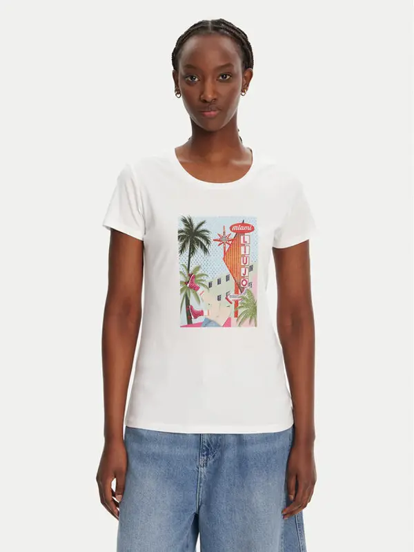 Liu Jo Liu Jo T-shirt WA5239 JS923 M9565 Bijela Regular Fit