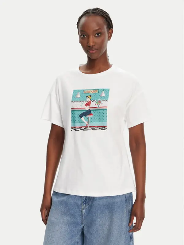 Liu Jo Liu Jo T-shirt WA5342 JS923 M9505 Bijela Regular Fit