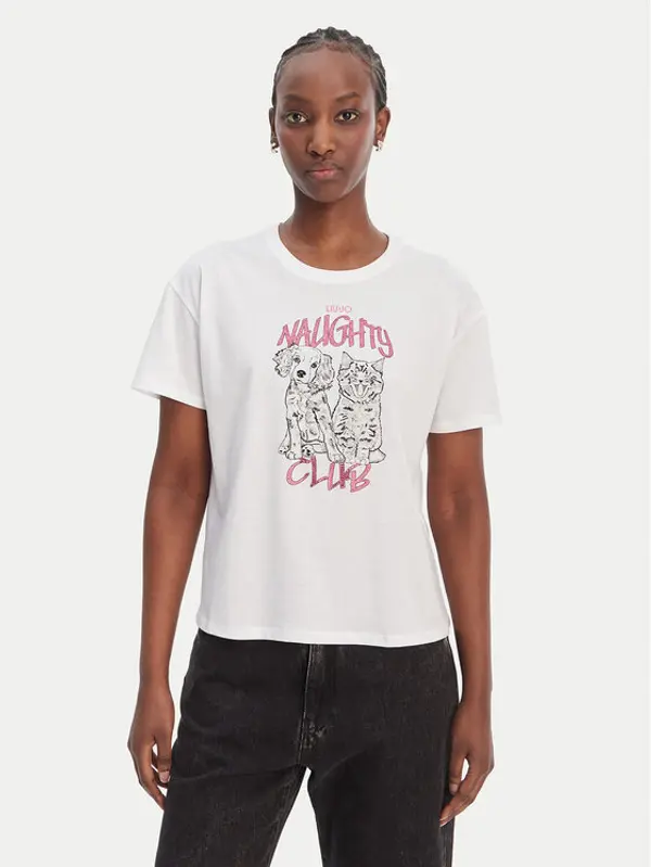 Liu Jo Liu Jo T-shirt WA6132 JS923 Bijela Regular Fit