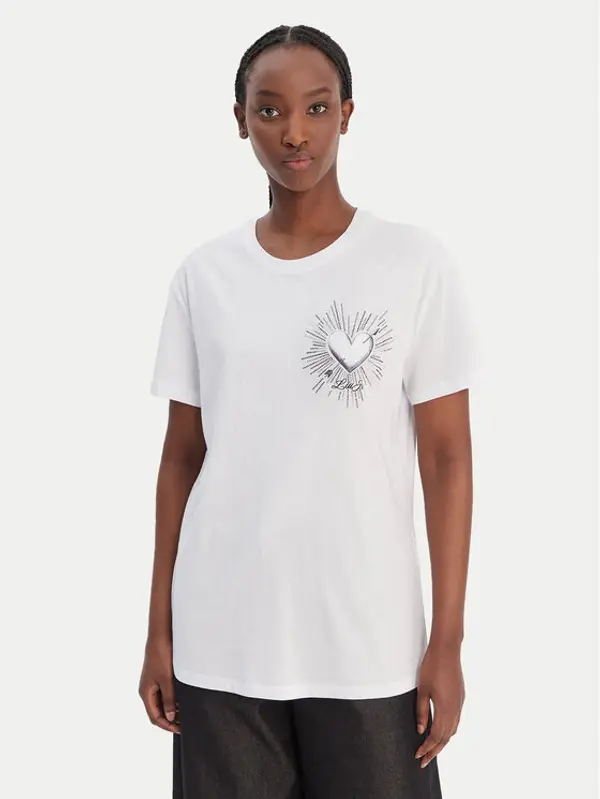 Liu Jo Liu Jo T-shirt WA6163 JS904 Bijela Relaxed Fit