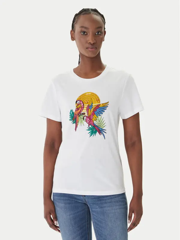 Liu Jo Liu Jo T-shirt WA6237 JS923 Bijela Regular Fit