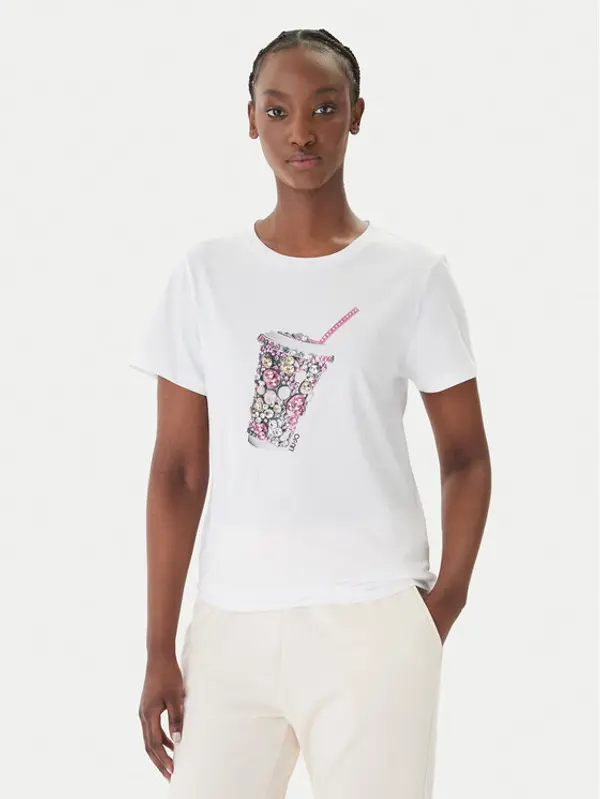 Liu Jo Liu Jo T-shirt WA6237 JS923 Bijela Regular Fit