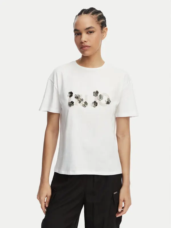 Liu Jo Liu Jo T-shirt WA6238 JS923 Bijela Regular Fit