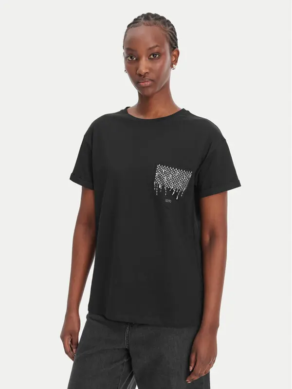 Liu Jo Liu Jo T-shirt WA6372 JS923 Crna Regular Fit