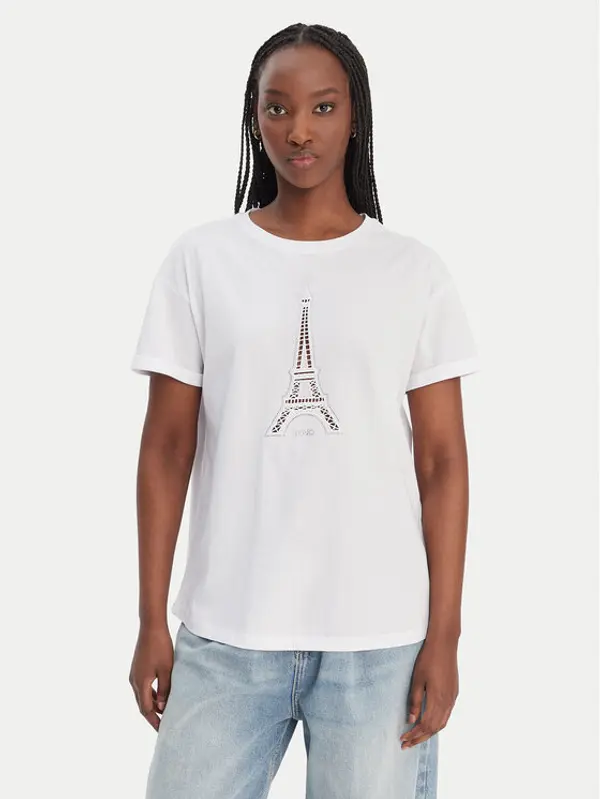 Liu Jo Liu Jo T-shirt WA6413 JS904 Bijela Regular Fit