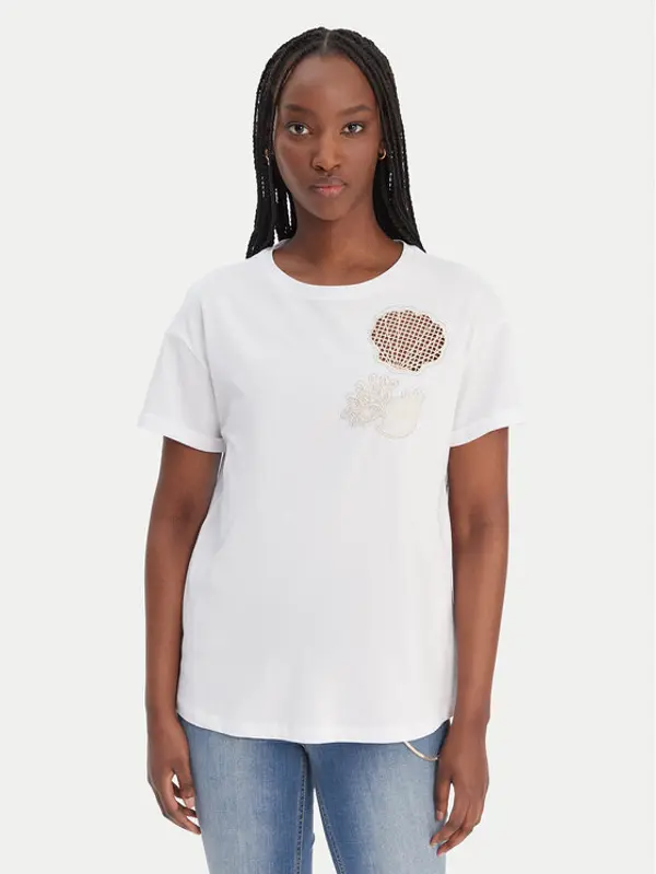 Liu Jo Liu Jo T-shirt WA6413 JS904 Bijela Regular Fit