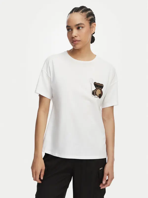 Liu Jo Liu Jo T-shirt WA6414 JS923 Bijela Regular Fit
