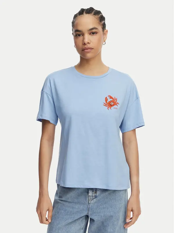 Liu Jo Liu Jo T-shirt WA6414 JS923 Plava Regular Fit