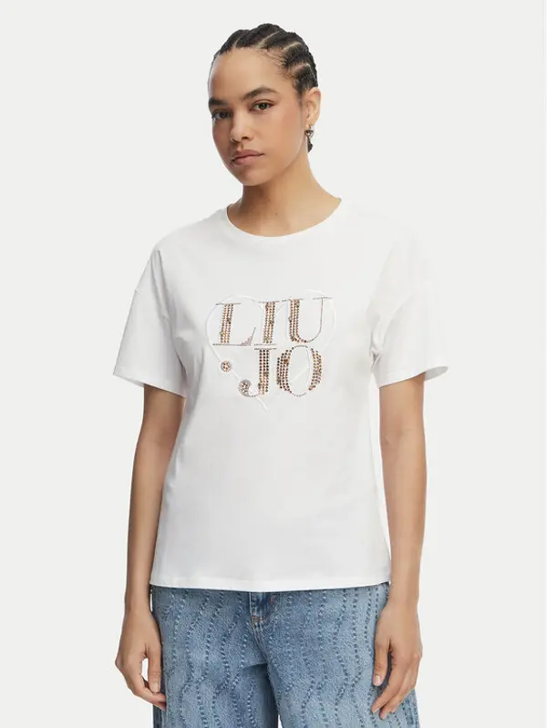 Liu Jo Liu Jo T-shirt WA6489 JS923 Bijela Regular Fit