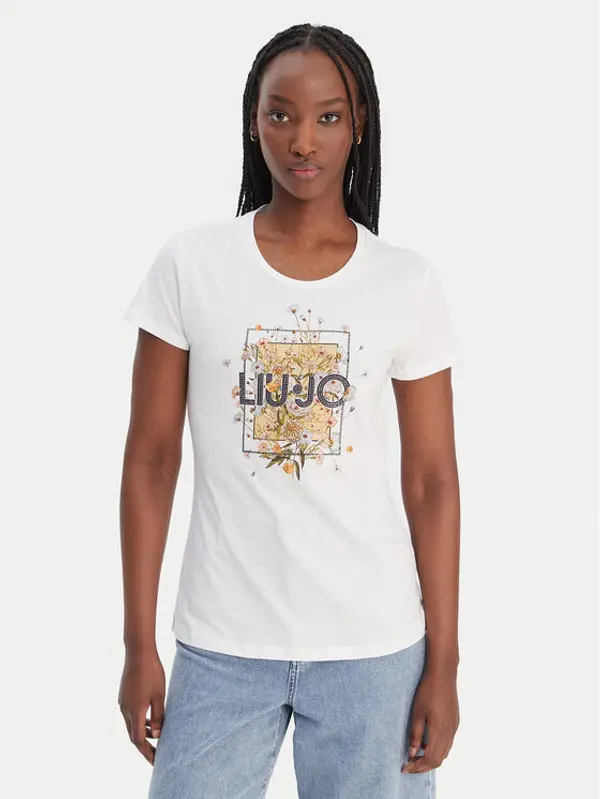 Liu Jo Liu Jo T-shirt WA6493 JS923 Bijela Regular Fit
