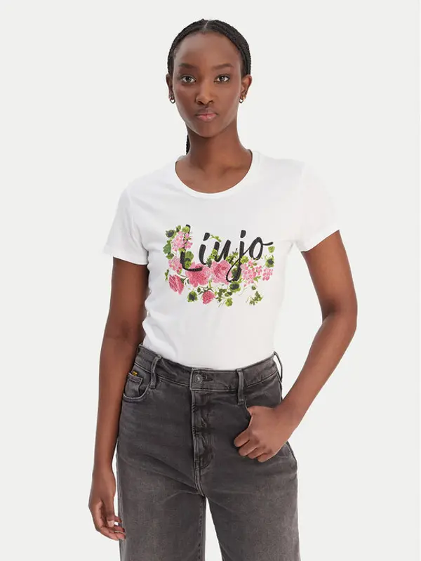 Liu Jo Liu Jo T-shirt WA6493 JS923 Bijela Regular Fit