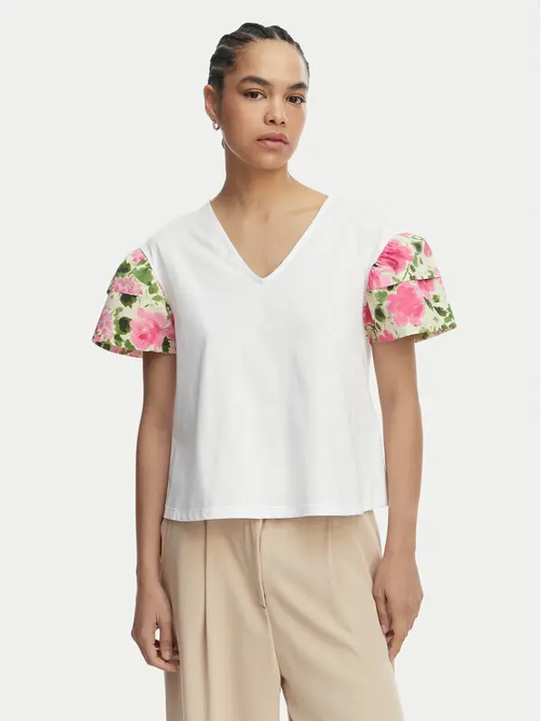 Liu Jo Liu Jo T-shirt WA6513 J6308 Bijela Relaxed Fit