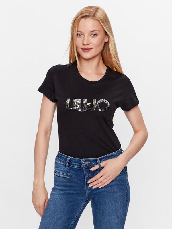 Liu Jo Liu Jo T-shirt WF3085 J6308 Crna Regular Fit