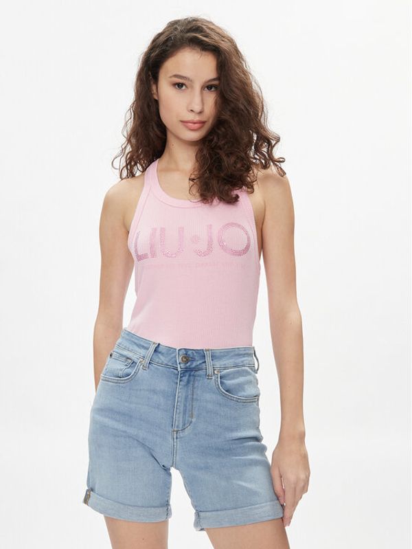 Liu Jo Liu Jo Top MA4327 J4695 Ružičasta Slim Fit