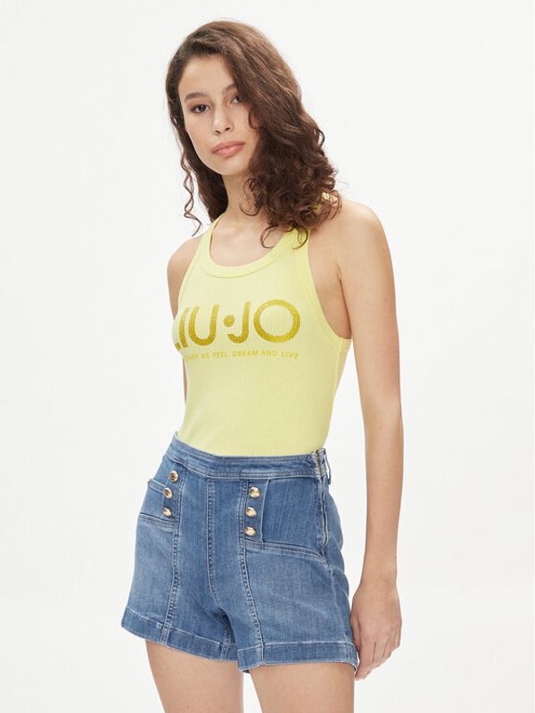 Liu Jo Liu Jo Top MA4327 J4695 Žuta Slim Fit