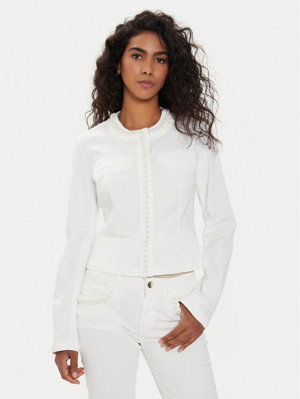 Liu Jo Liu Jo Traper jakna MA4278 T3489 Écru Slim Fit