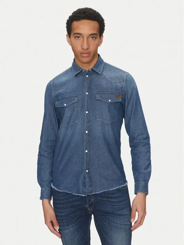 Liu Jo Liu Jo traper košulja QA5294 D0256 Plava Regular Fit