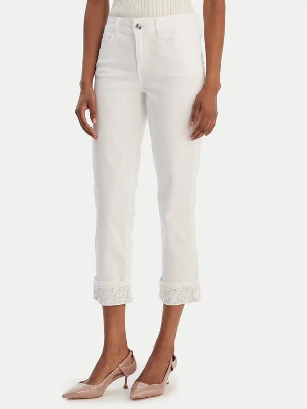 Liu Jo Liu Jo Traperice UA6006 T2594 Bijela Regular Fit