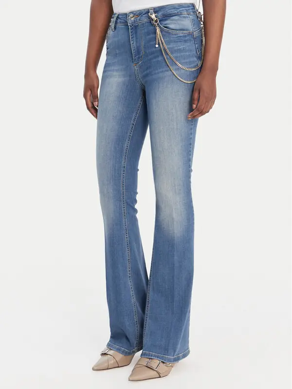 Liu Jo Liu Jo Traperice UA6015 D4538 Plava Flare Fit