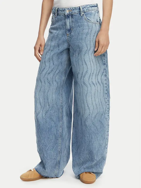 Liu Jo Liu Jo Traperice UA6195 D0316 Plava Wide Leg