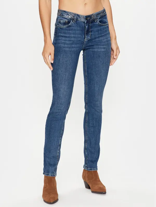 Liu Jo Liu Jo Traperice UF3016 D4391 Plava Slim Fit