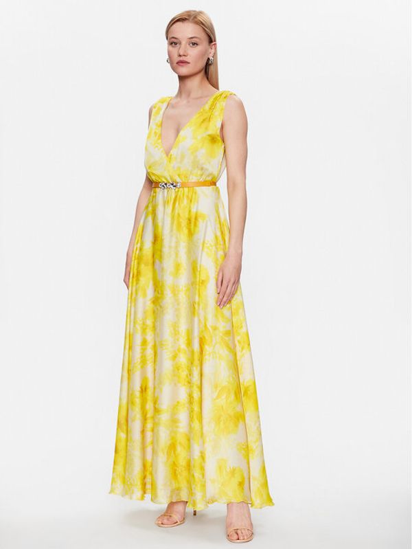 Liu Jo Liu Jo Večernja haljina CA3416 T2514 Žuta Regular Fit