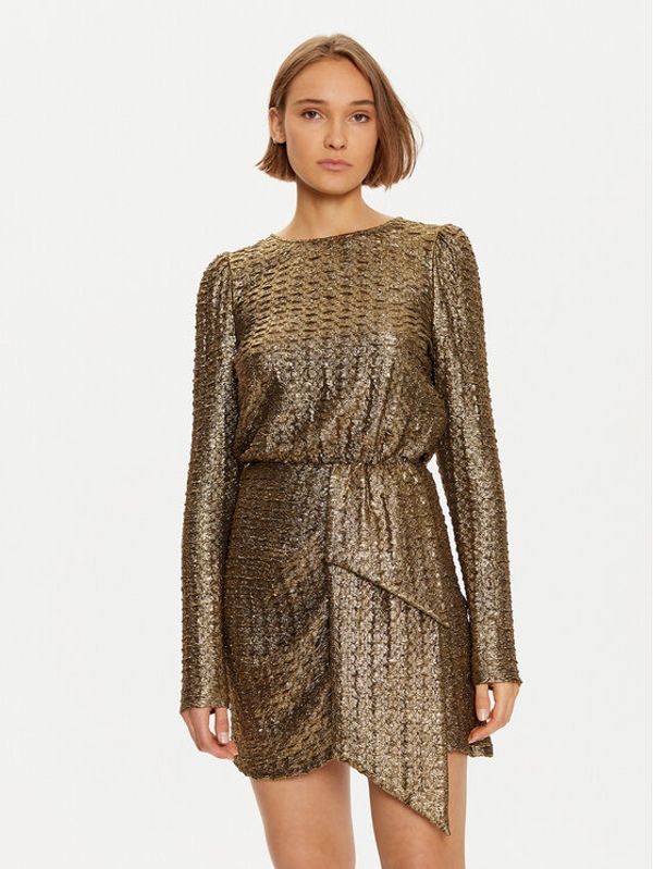 Lola Casademunt by Maite Lola Casademunt by Maite Koktel haljina MF2416006 Zlatna Regular Fit