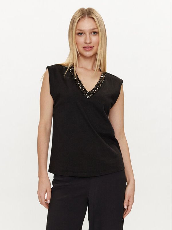 Lola Casademunt by Maite Lola Casademunt by Maite Top MS2415028 Crna Relaxed Fit