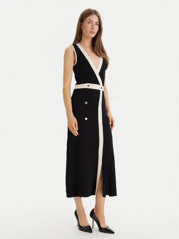 LOLA CASADEMUNT LOLA CASADEMUNT Džemper haljina LS2616160 Crna Regular Fit