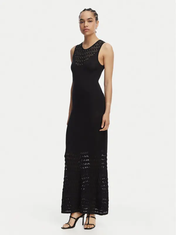 LOLA CASADEMUNT LOLA CASADEMUNT Džemper haljina MS2616001 Crna Slim Fit