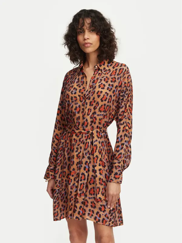 LOLA CASADEMUNT LOLA CASADEMUNT Haljina košulja MS2616017 Smeđa Regular Fit