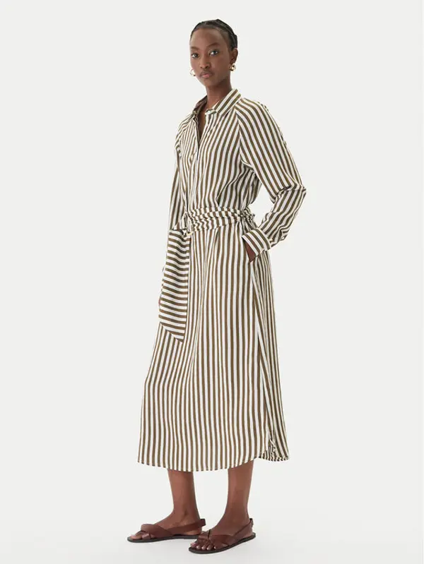 LOLA CASADEMUNT LOLA CASADEMUNT Haljina košulja MS2616038 Zelena Regular Fit